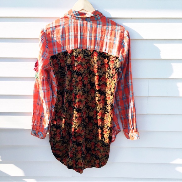 ARATTA SILENT JOURNEY • Plaid Button Down Top Sz S - Picture 7 of 8
